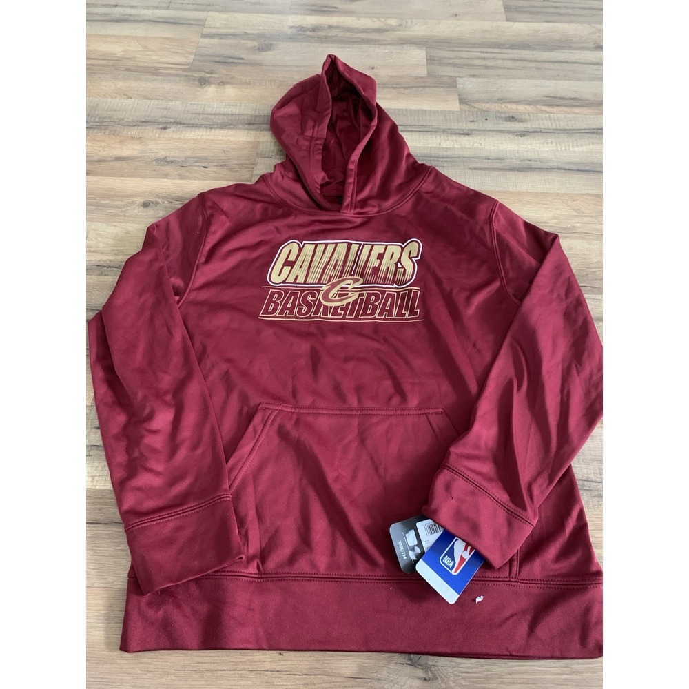 NWT Youth L 14/16 NBA Apparel Cleveland Cavaliers Extra Point Hoodie Sweatshirt